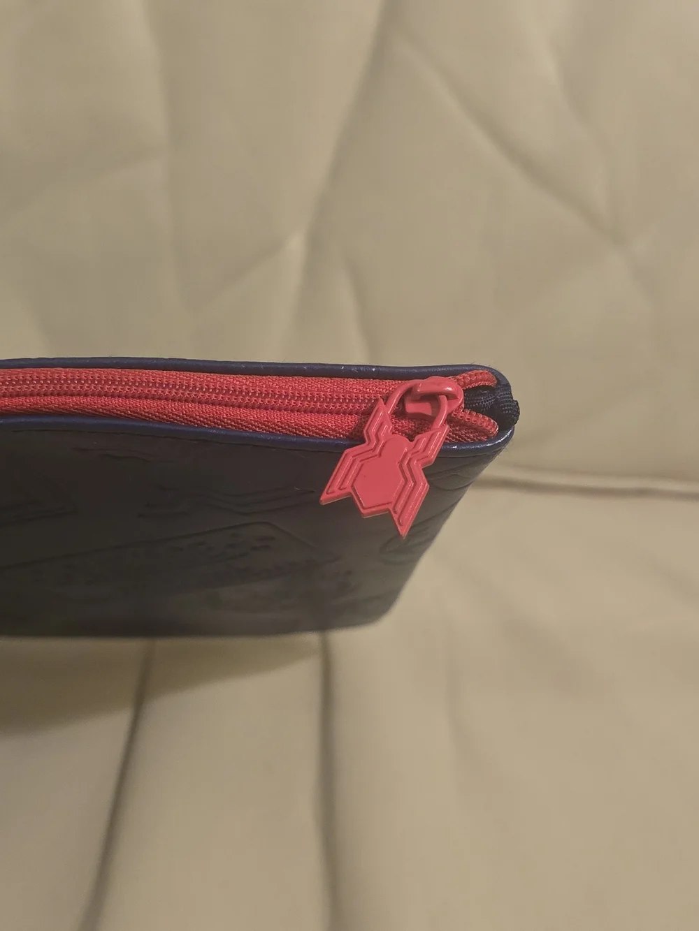 Spiderman Far From Home 2019 Blue Embossed Pencil Pouch